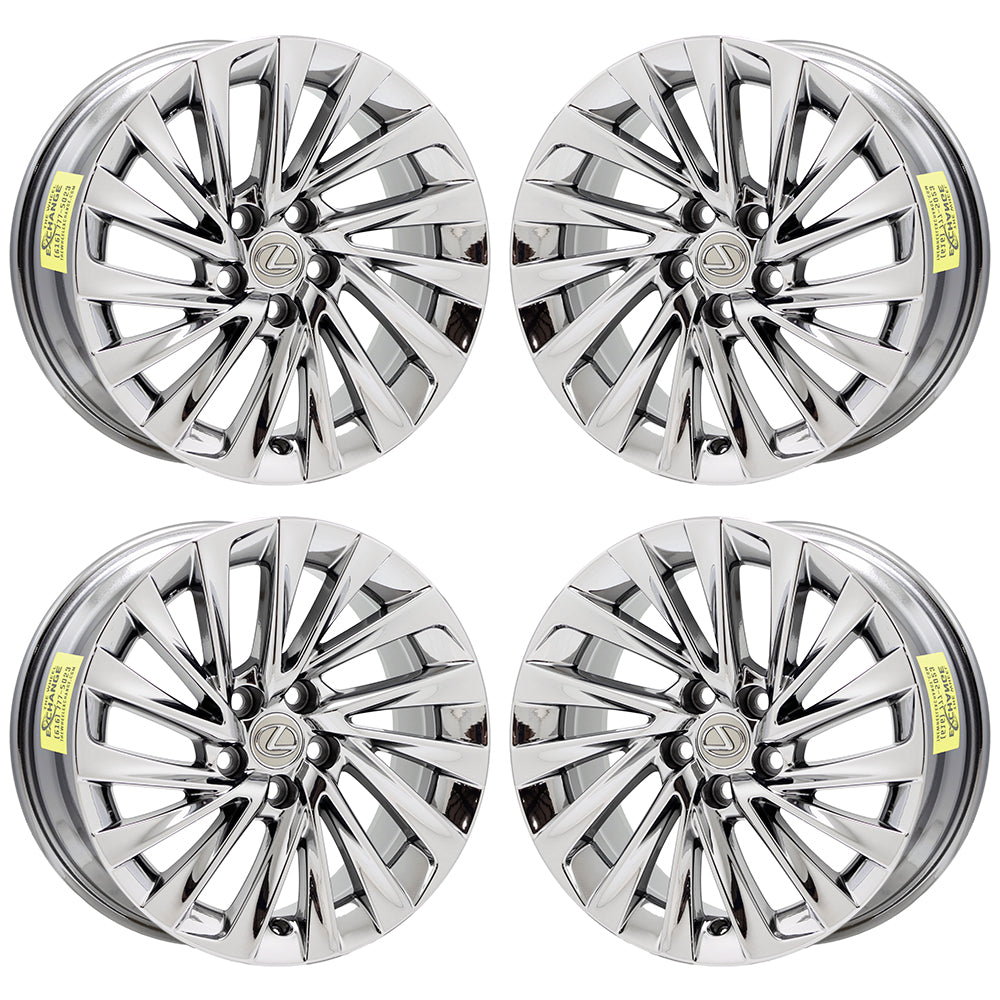18" Lexus ES300 ES350 Bright Chrome wheel rim Factory OEM 74375 EXCHANGE